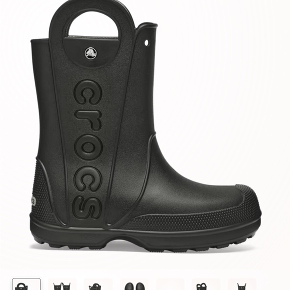 CROCS Shoes - CROCS Black Waterproof Boots